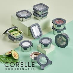 [코렐] 코디네이츠 스텐 밀폐용기 혼합 12종